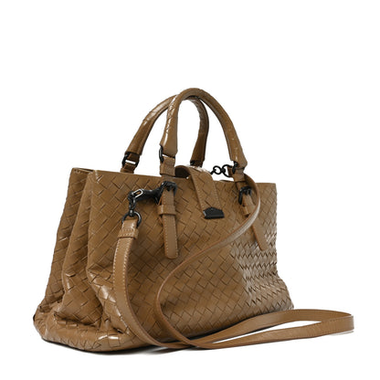 Bottega Veneta Nappa Intrecciato Small Roma Tote New Cigar 2 of 12