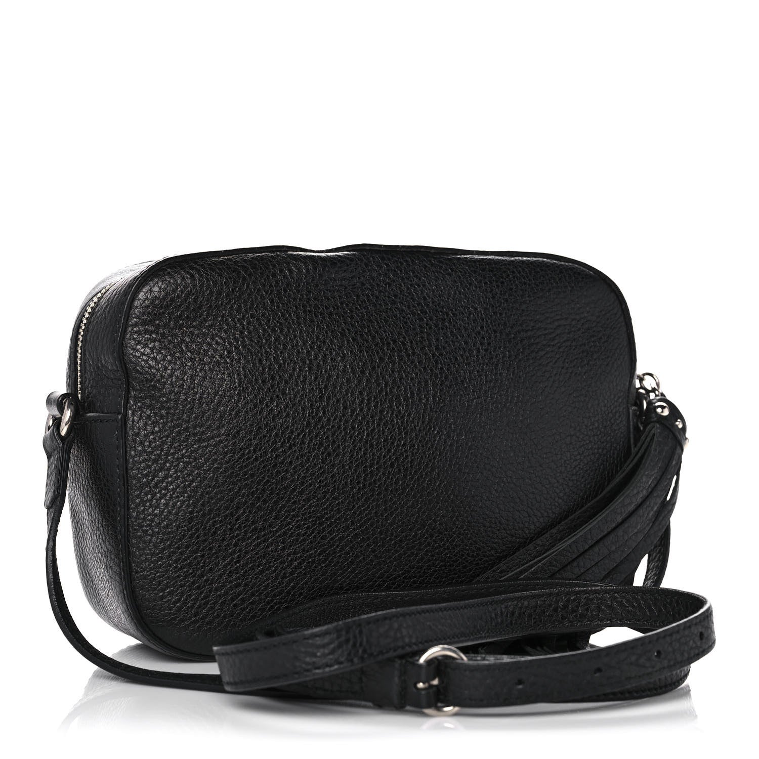 Gucci Pebbled Calfskin Studded Small Soho Disco Bag Black 3 of 13