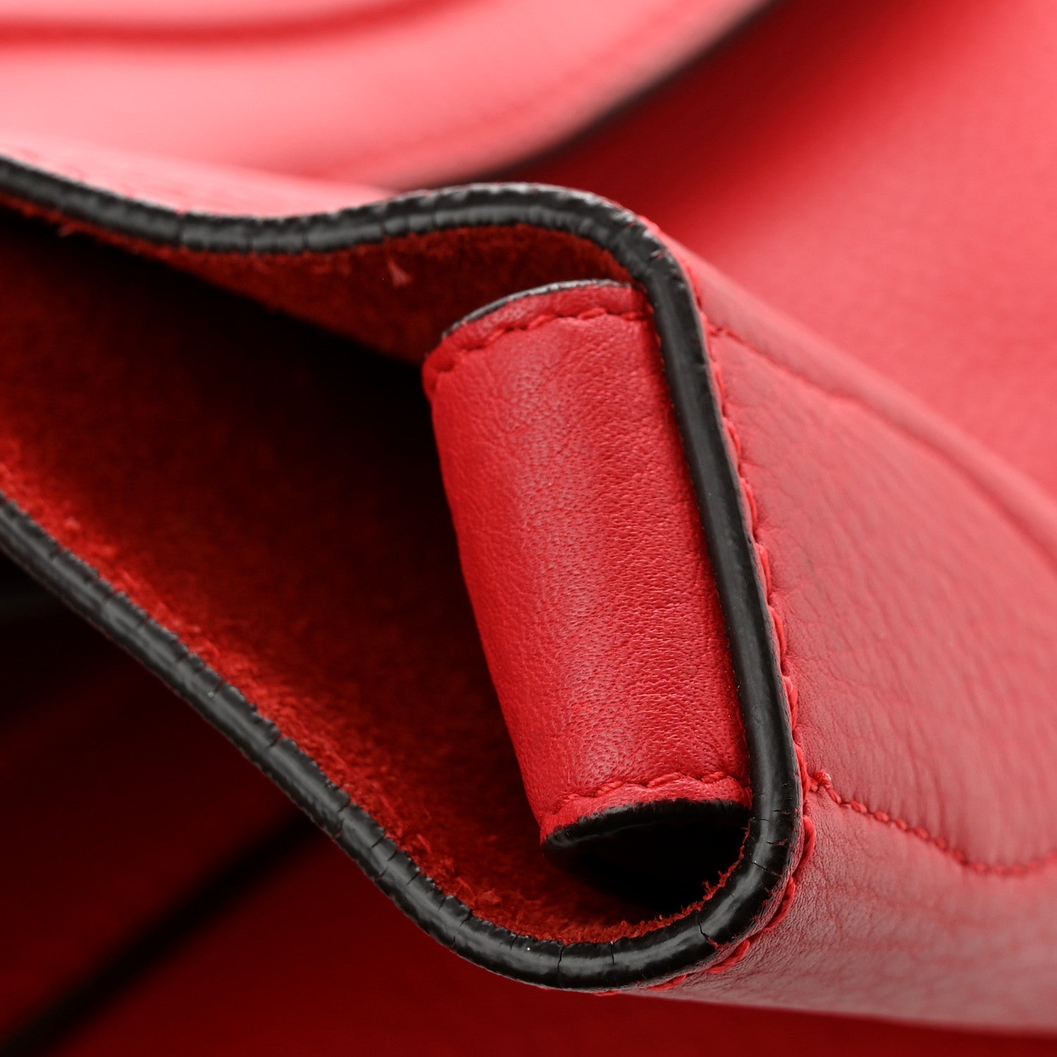 Celine Supple Calfskin Medium Phantom Luggage Red 14 of 17