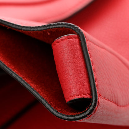 Celine Supple Calfskin Medium Phantom Luggage Red 14 of 17