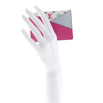 Louis Vuitton LV X TM Monogram Multicolor Criss-Cross Card Holder Kawaii Pink 2 of 6