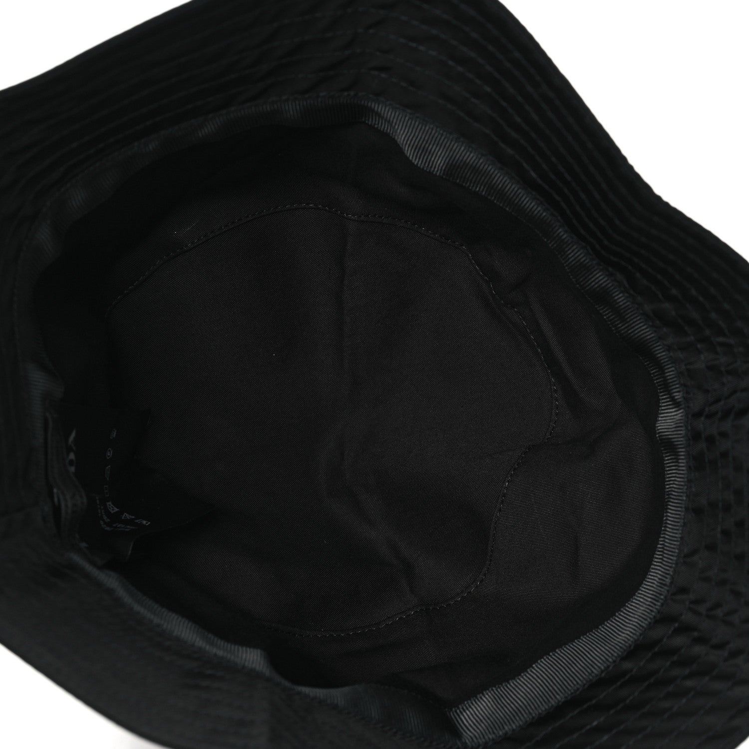 Prada Re-Nylon Rubber Logo Bucket Hat S Black 7 of 8