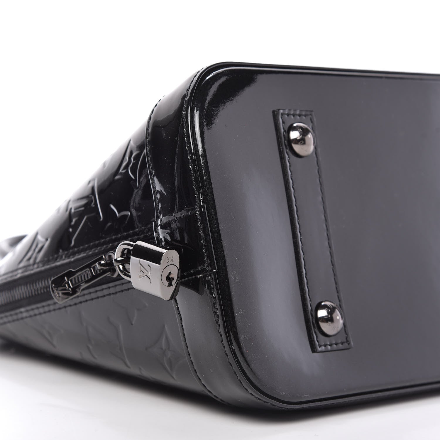 Louis Vuitton Vernis Alma PM Noir Magnetique 6 of 9