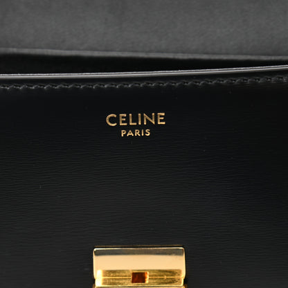 Celine Shiny Calfskin Triomphe Shoulder Bag Black 6 of 12
