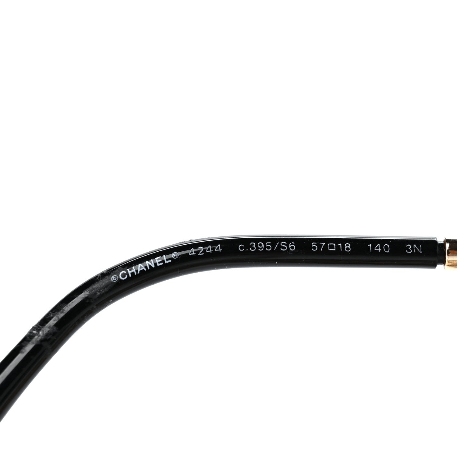 Chanel Chain Square Sunglasses 4244 Black 5 of 7