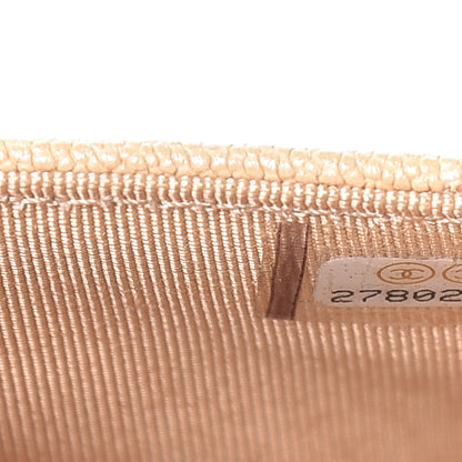Chanel Iridescent Caviar Quilted Wallet On Chain WOC Beige 10 of 14