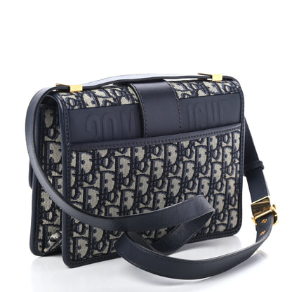 Christian Dior Oblique 30 Montaigne Flap Bag Blue 2 of 4