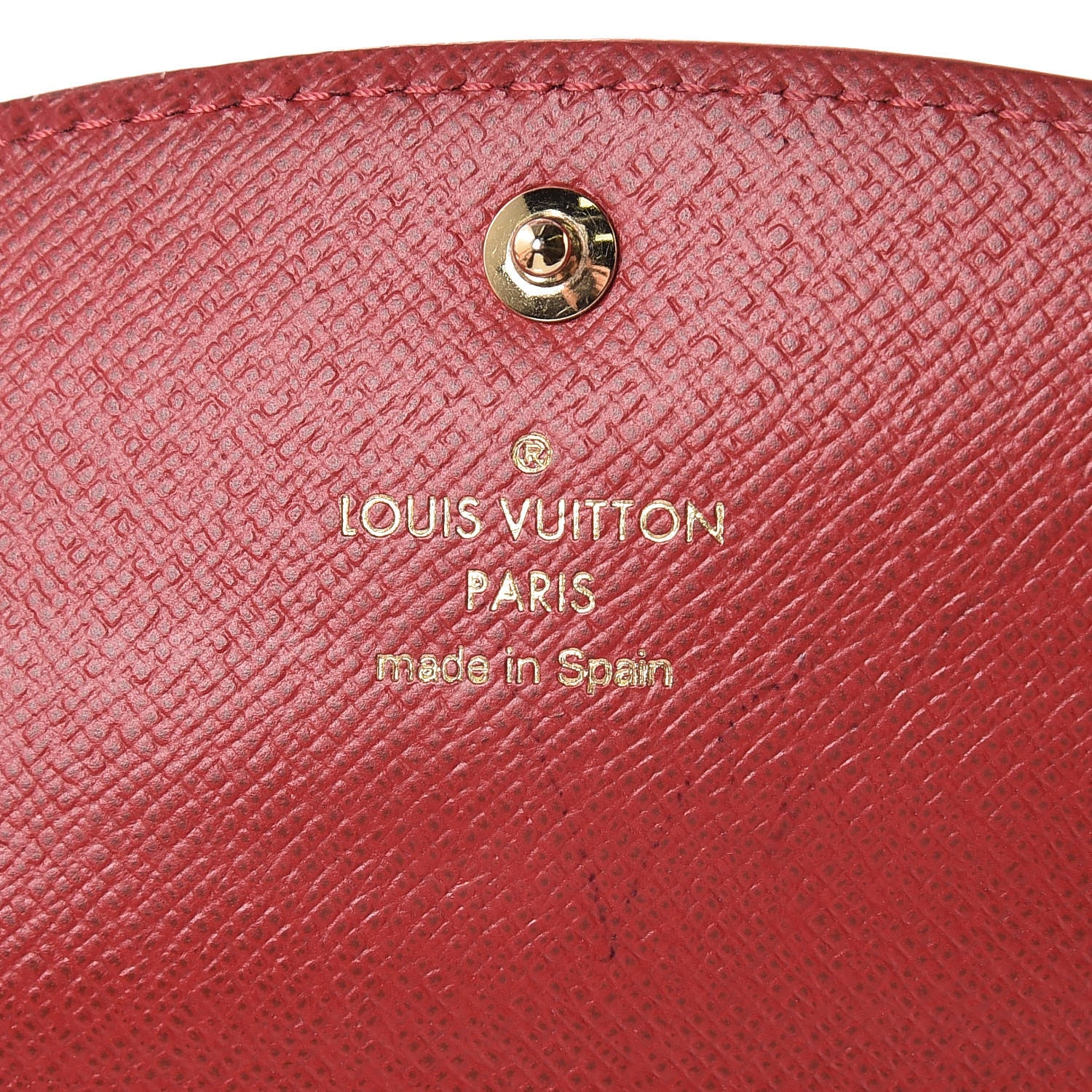 Louis Vuitton Damier Ebene Caissa Wallet Cherry 6 of 10