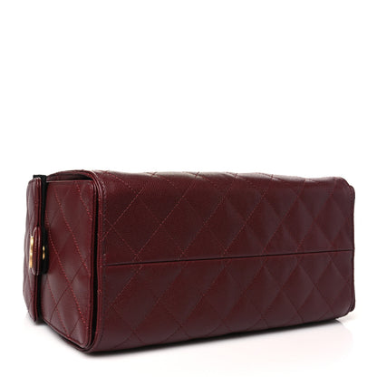 Chanel Caviar Quilted Small Chanel 25 Handbag Burgundy 4 of 11
