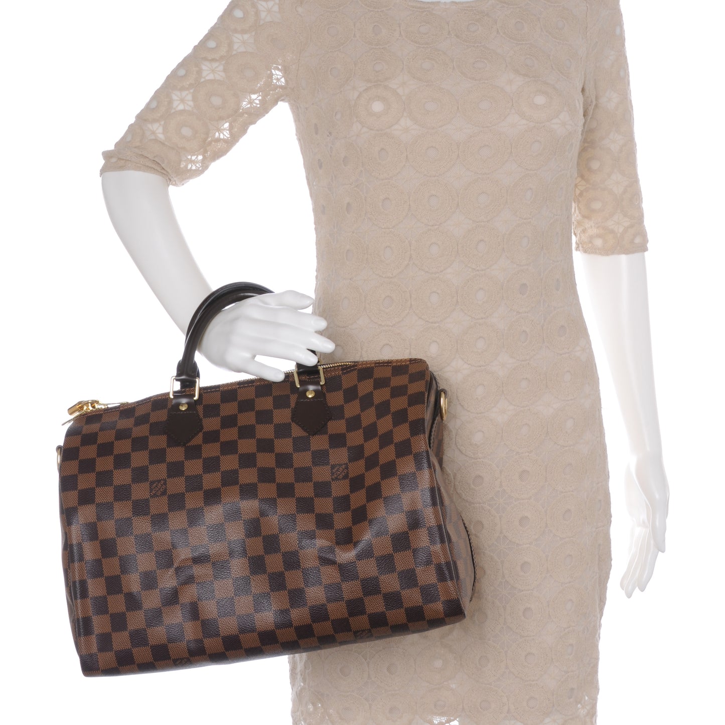 Damier Ebene Speedy Bandouliere 35