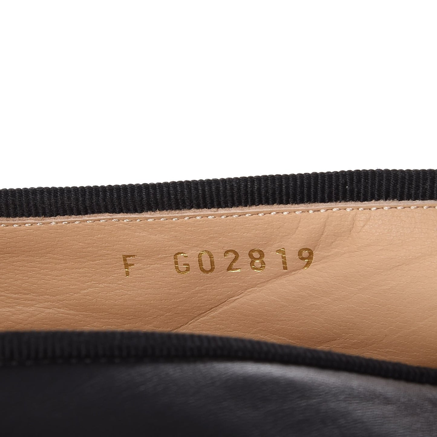 Lambskin Patent Cap Toe Ballerina Flats 38 Black
