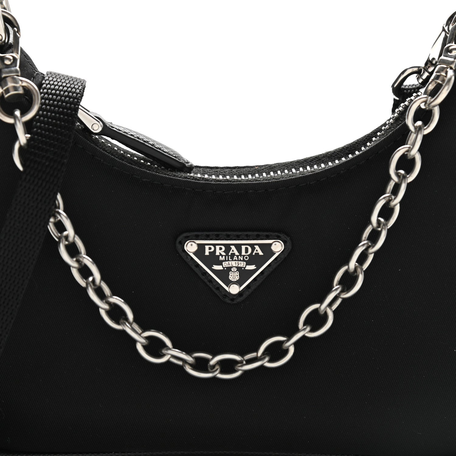 Prada Tessuto Nylon Mini Re-Edition 2000 Shoulder Bag Black 7 of 9