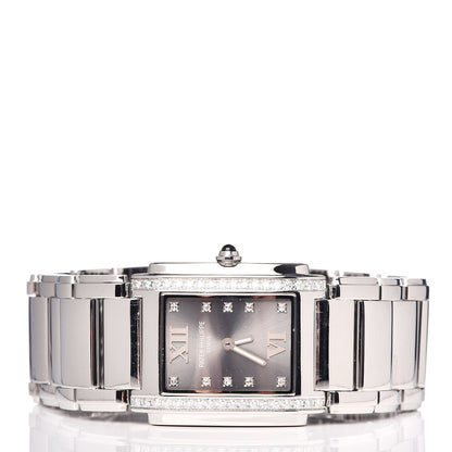 Patek Philippe Stainless Steel Diamond 25mm Twenty-4 Quartz Watch Eternal Gray 4910/010 3 of 8