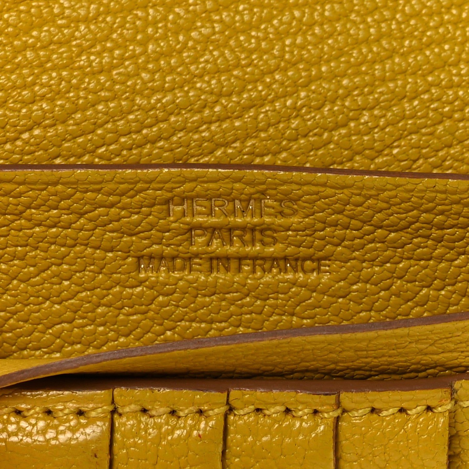 Hermes Chevre Mysore Bearn Compact Wallet Cumin 6 of 8