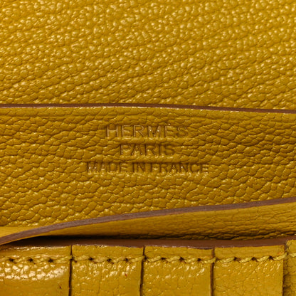 Hermes Chevre Mysore Bearn Compact Wallet Cumin 6 of 8