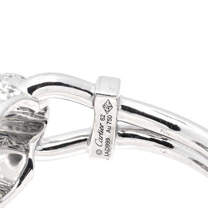 Cartier 18K White Gold Diamond Emerald Black Onyx Panthere de Cartier Ring 62 10 6 of 7