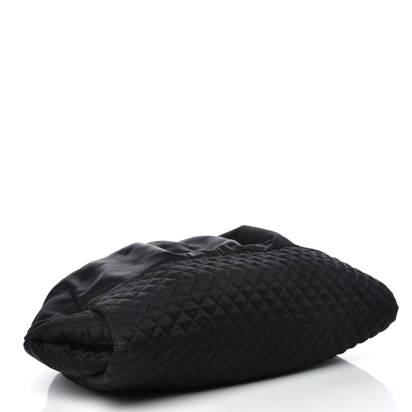 Satin Melrose Hobo Black
