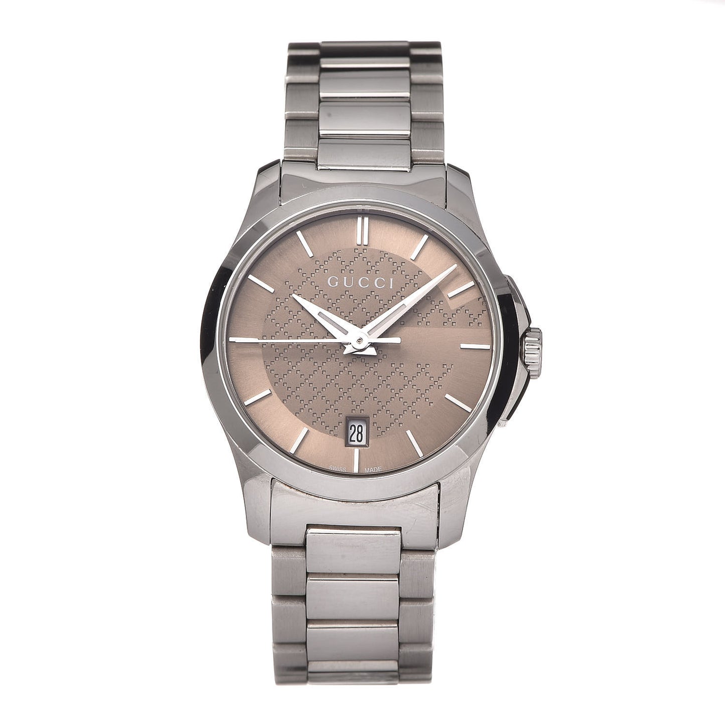 Stainless Steel 27mm G-Timeless Quartz Watch Brown