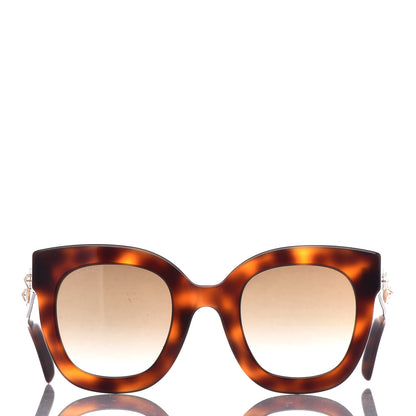 Gucci Round Frame Star Sunglasses GG0208S Tortoise 2 of 8