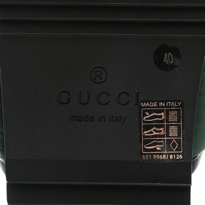 Gucci Nylon Web Womens Slide Sandals 40 Black Green Red 6 of 11