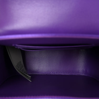 Versace Satin Crystal Studded Mini La Medusa Bag Purple 5 of 11