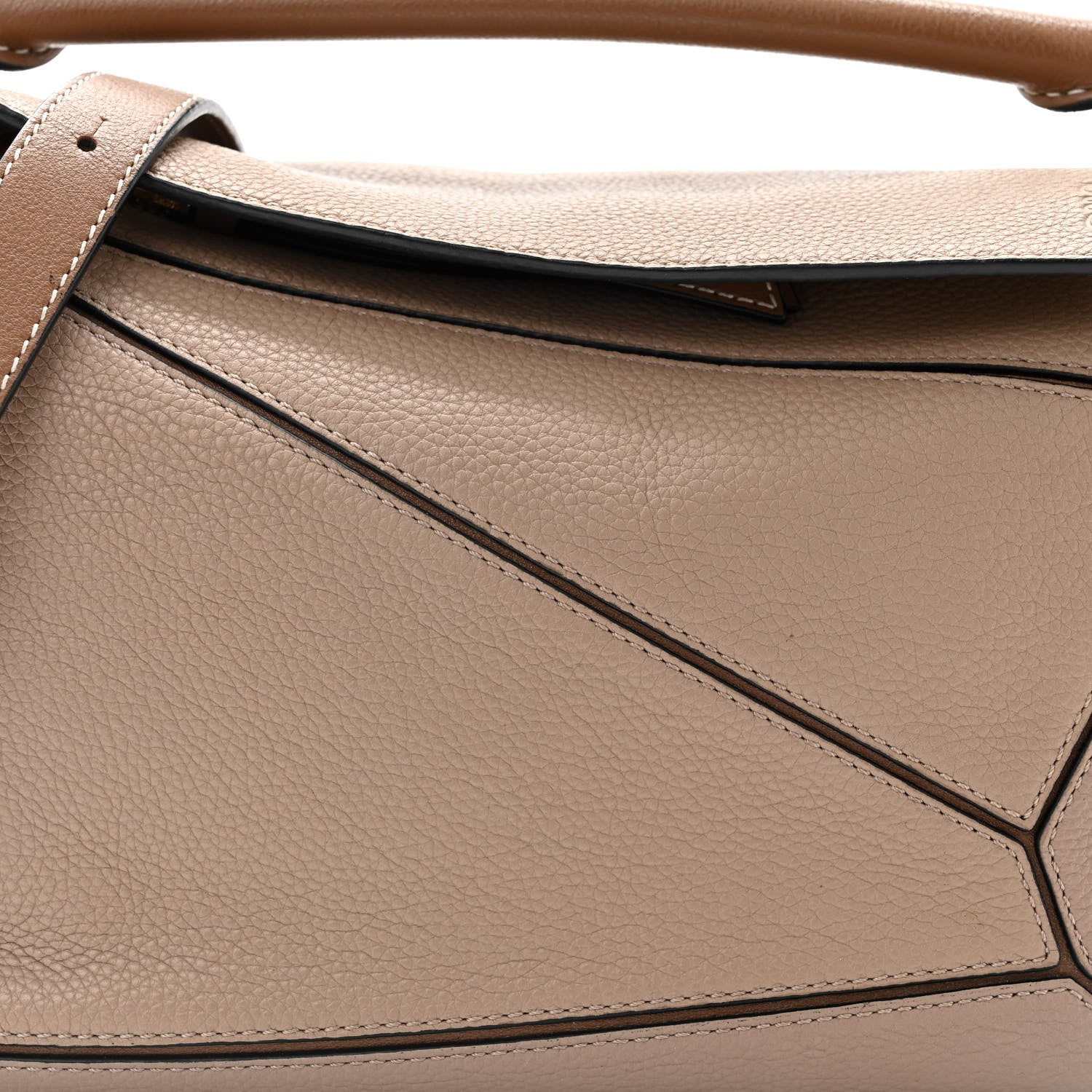 Loewe Grained Calfskin Small Puzzle Bag Sand Mink 8 of 10