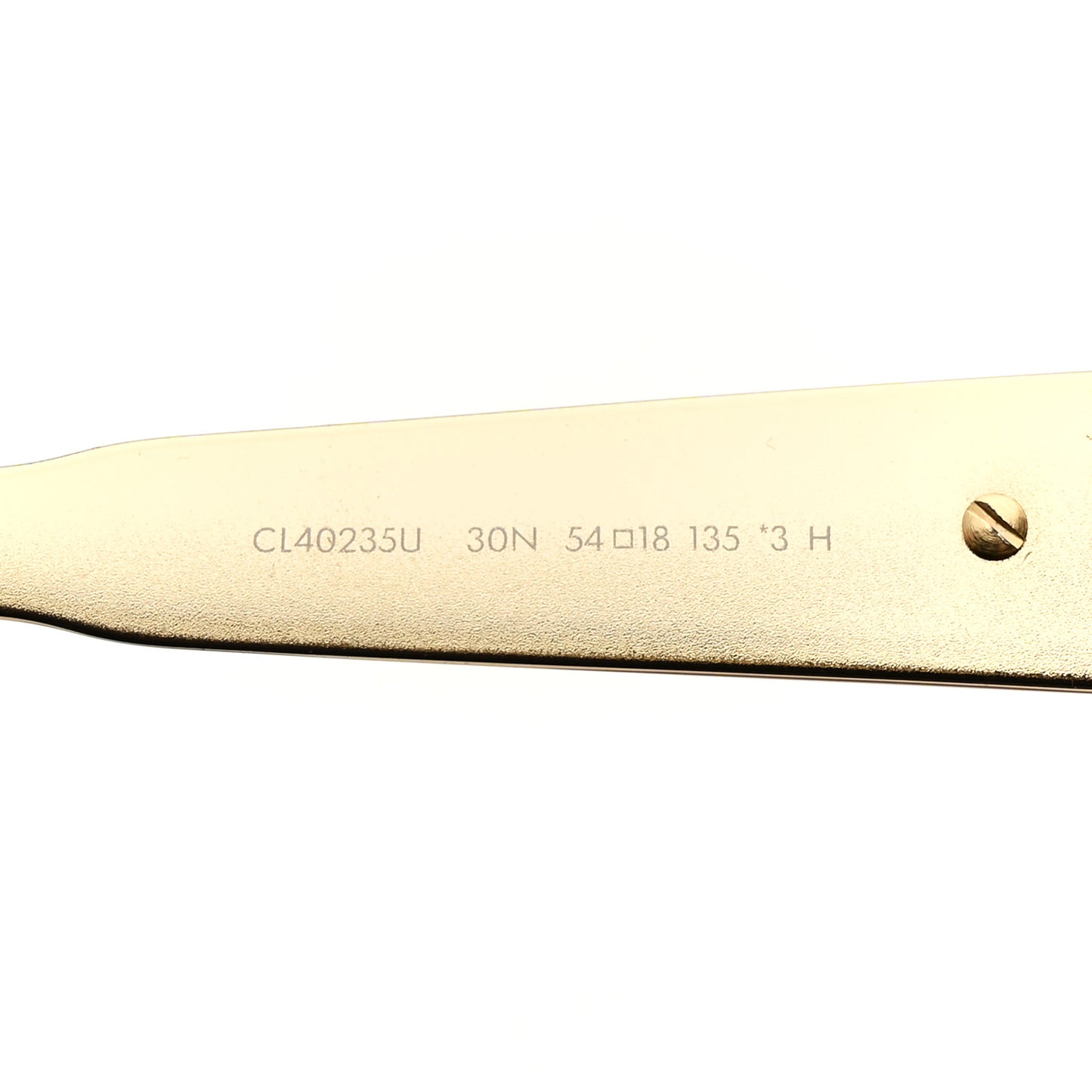 Metal Triomphe 01 Sunglasses CL40235U Gold Green