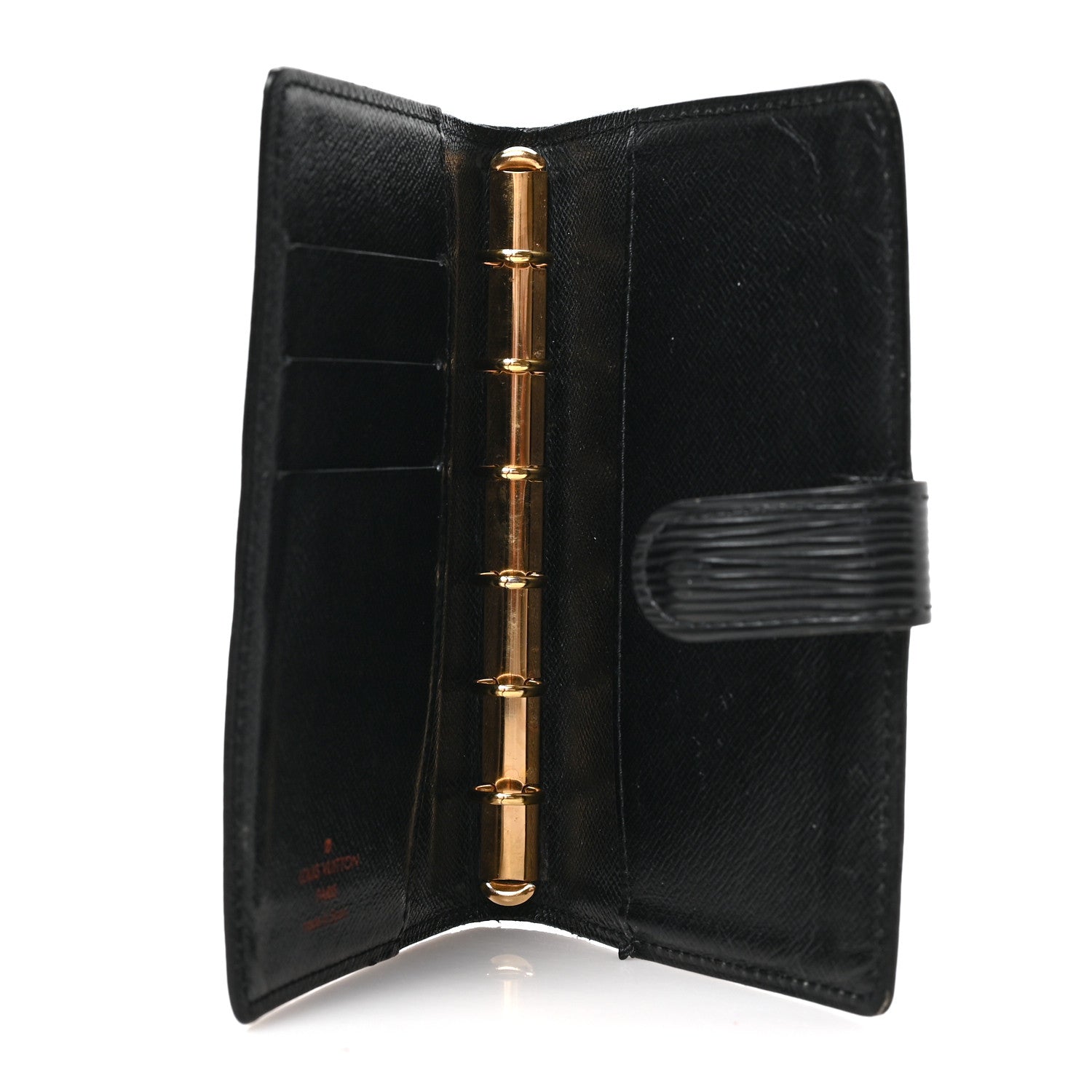 Louis Vuitton Epi Small Ring Agenda Cover Black 5 of 7
