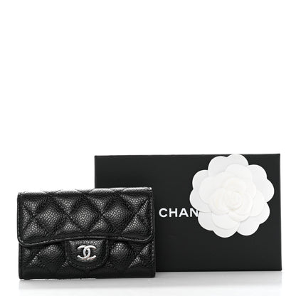 Chanel Caviar Quilted Flap Card Holder Black 9 of 9