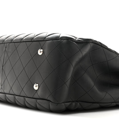 Chanel Calfskin Quilted Large CC Shopping Tote Black 10 of 12