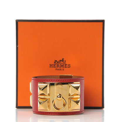 Hermes Epsom Collier de Chien CDC Bracelet S Rouge Casaque 7 of 7