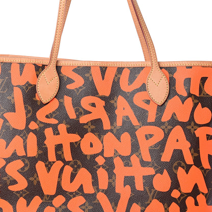 Louis Vuitton Monogram Graffiti Neverfull GM Orange 7 of 9