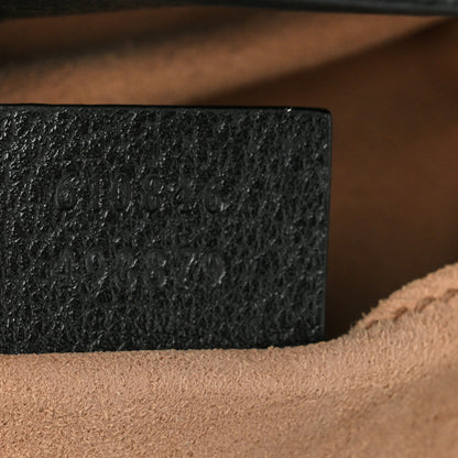 Gucci Glazed Textured Calfskin Web Small Ophidia Bucket Bag Black 7 of 10