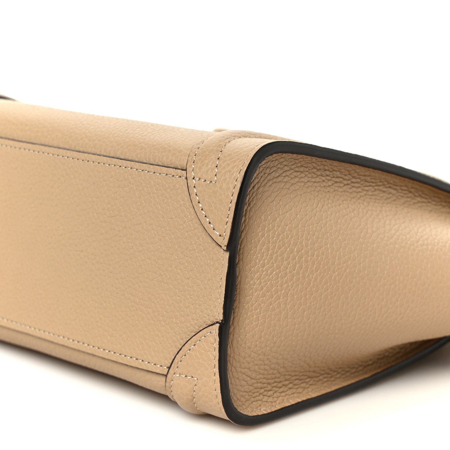 Drummed Calfskin Nano Luggage Dune