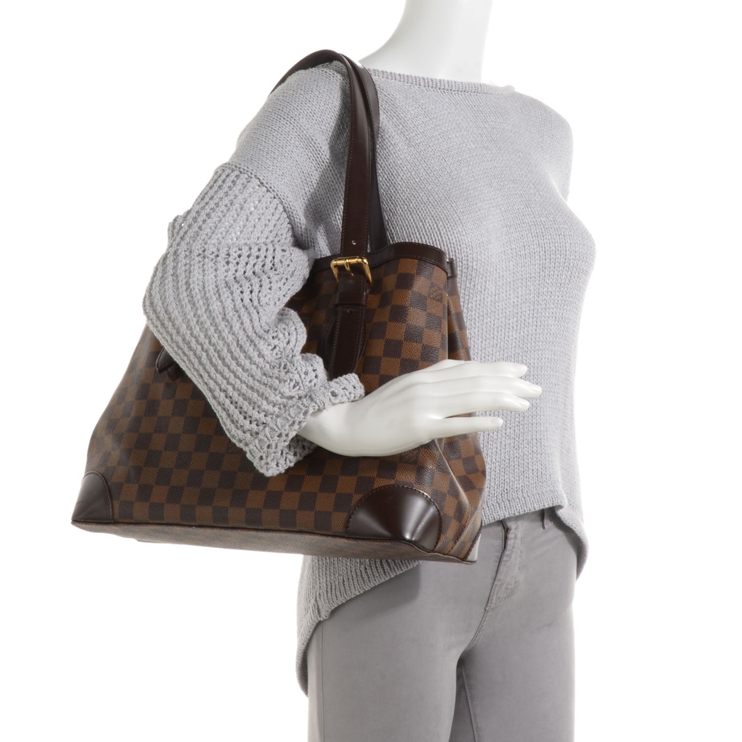 Louis Vuitton Damier Ebene Hampstead MM 2 of 8