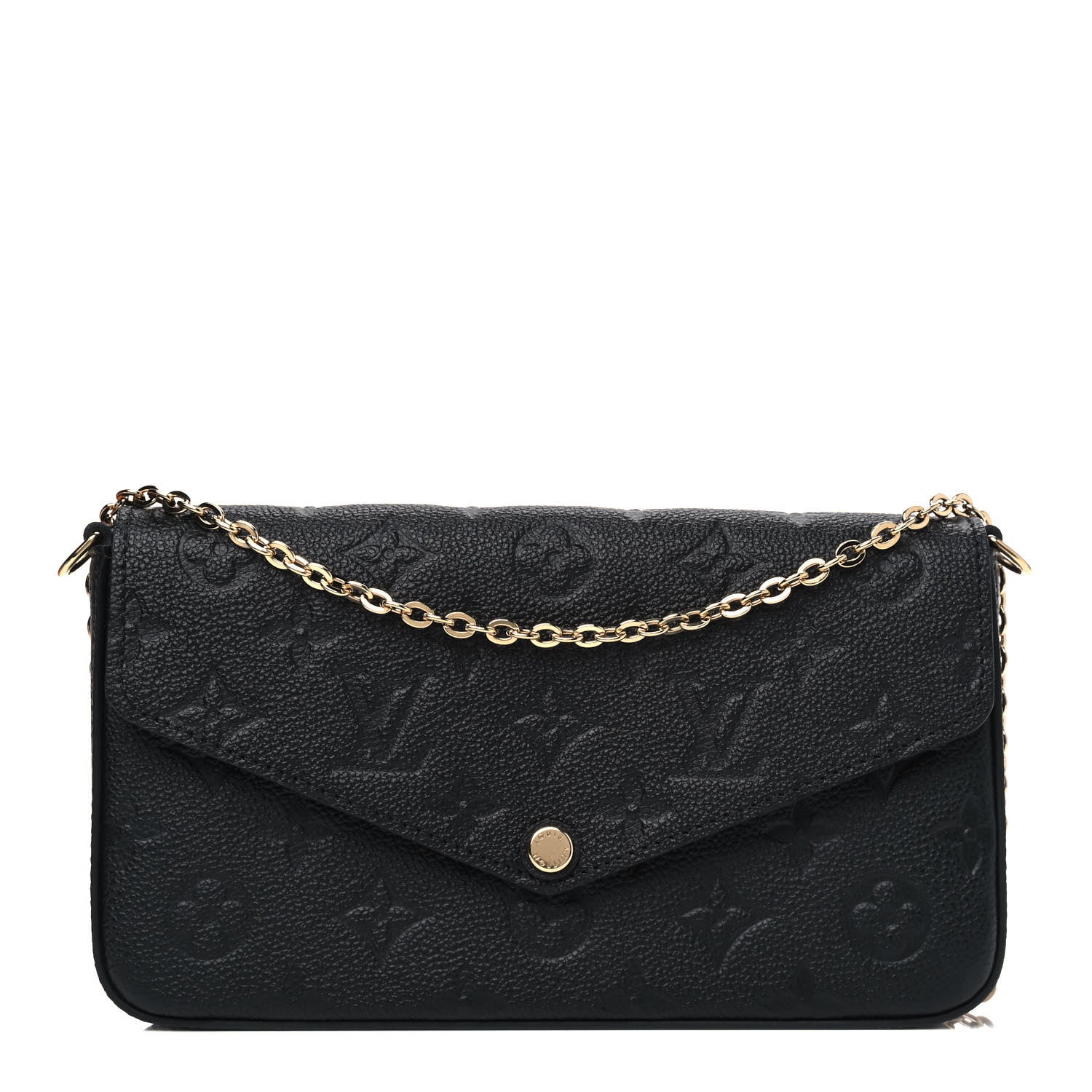 Louis Vuitton Empreinte Pochette Felicie Chain Wallet Black 1 of 5