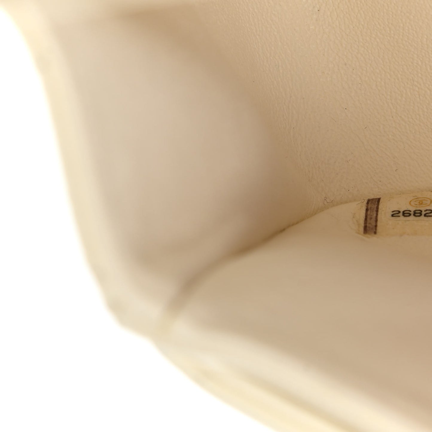 Caviar Quilted Medium Double Flap White
