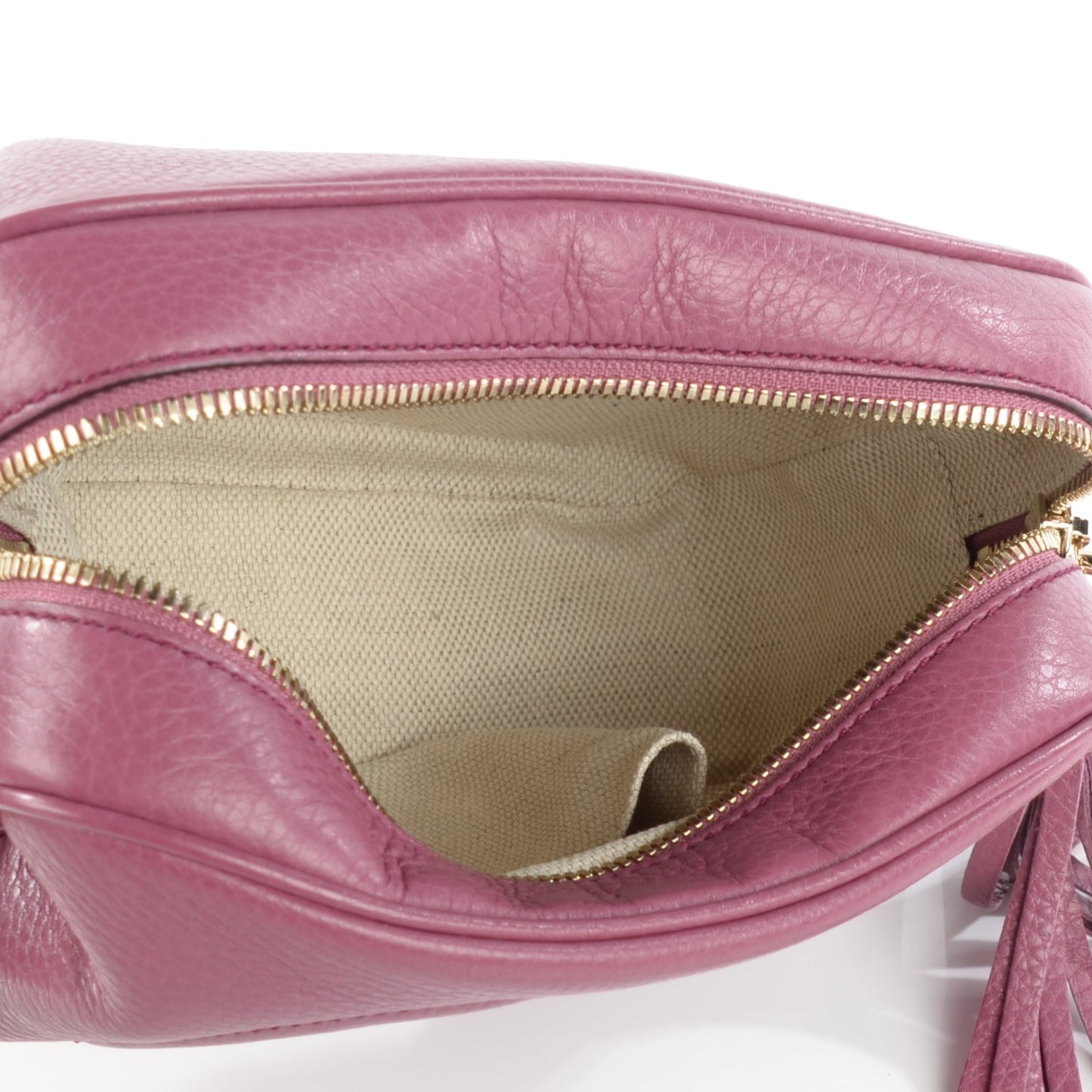 Pebbled Calfskin Small Soho Disco Bag Peonia Flower