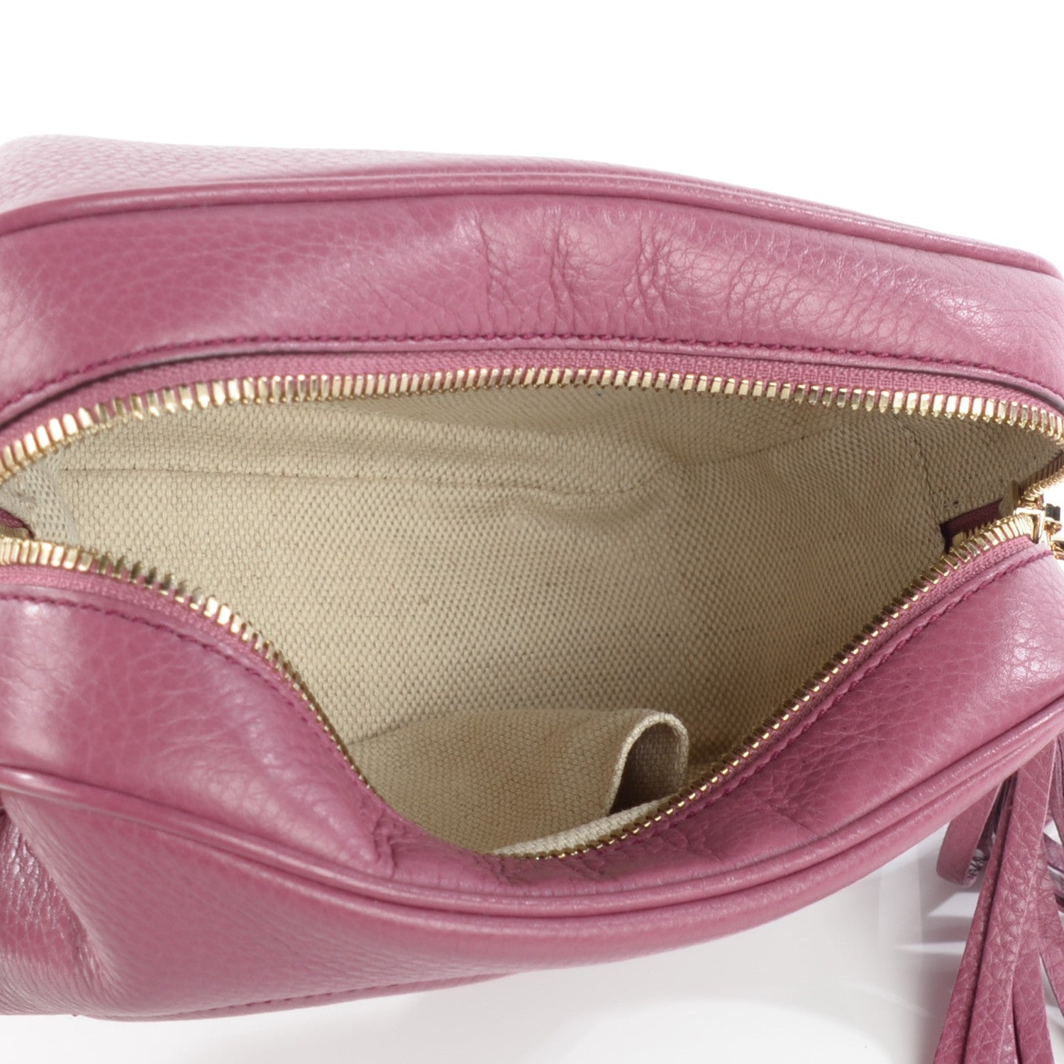 Gucci Pebbled Calfskin Small Soho Disco Bag Peonia Flower 5 of 7