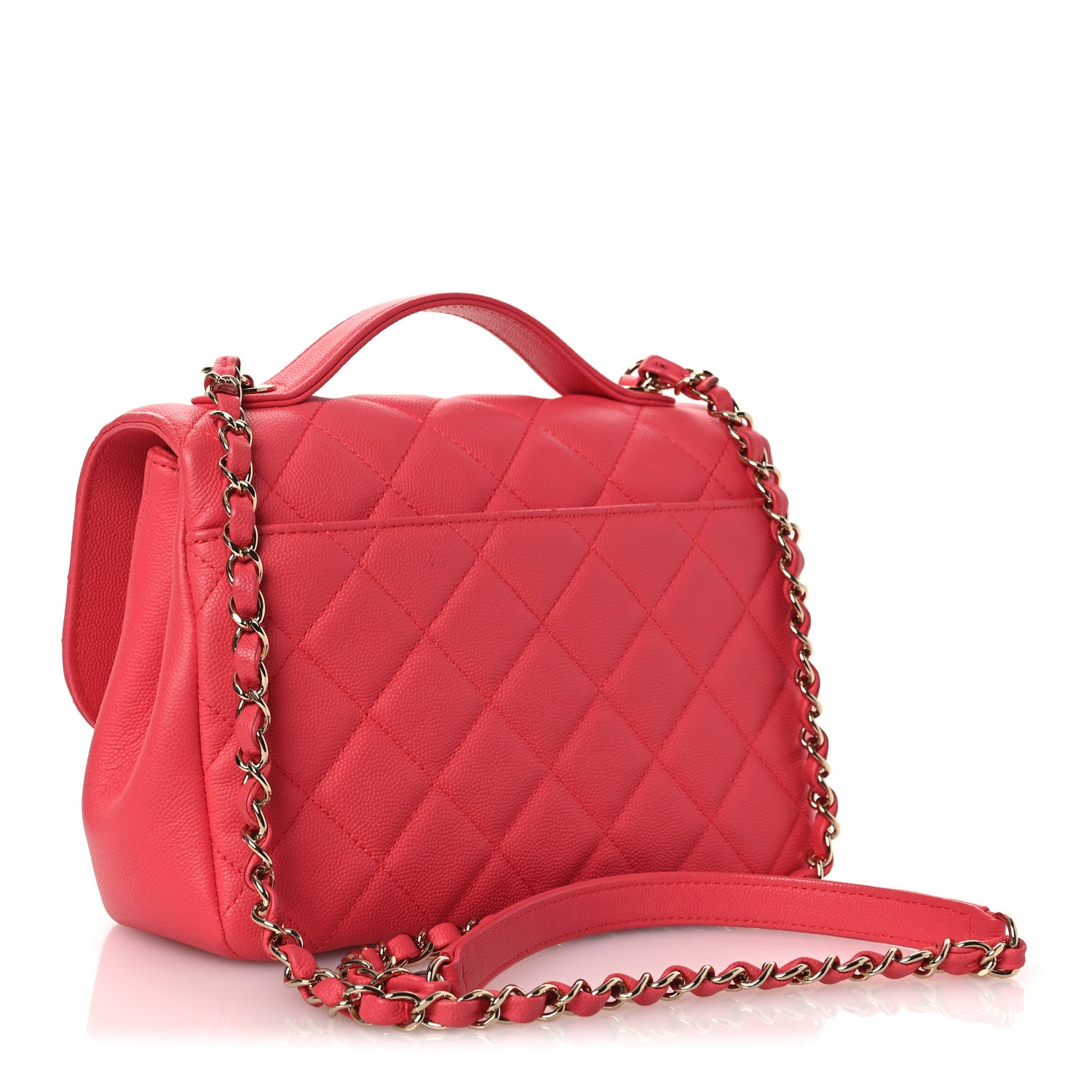 Chanel Caviar Quilted Small Business Affinity Flap Dark Pink 3 of 13