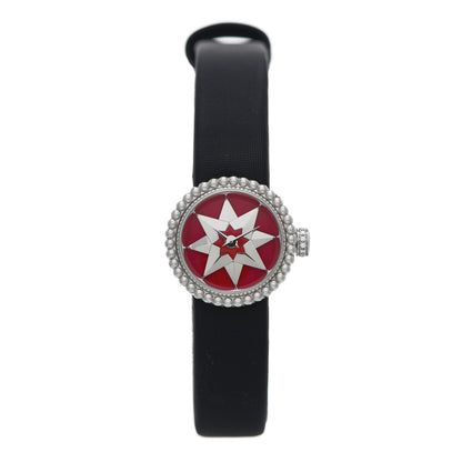 Christian Dior Stainless Steel Satin 19mm La D De Dior Quartz Watch Red 1 of 6