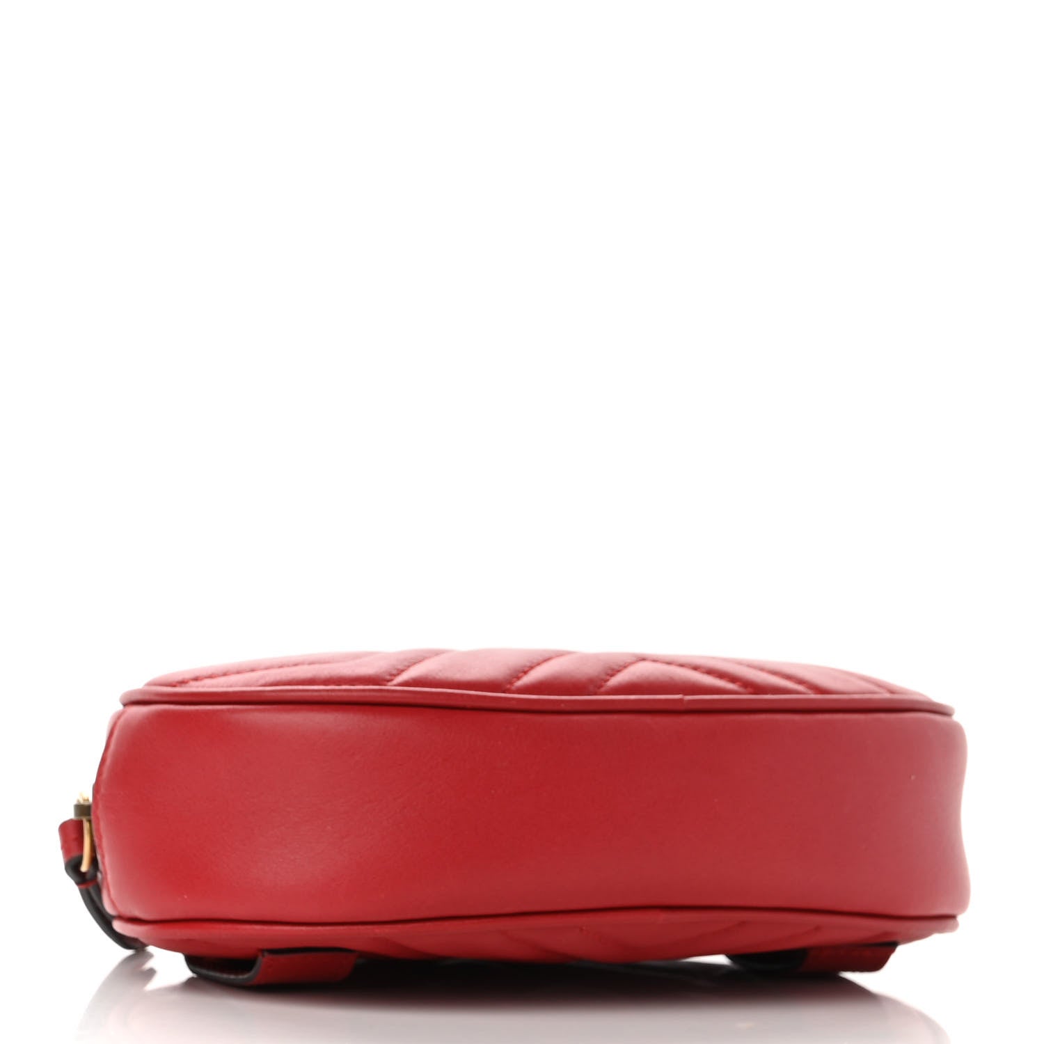 Gucci Calfskin Matelasse GG Marmont Belt Bag 75 30 Hibiscus Red 4 of 12
