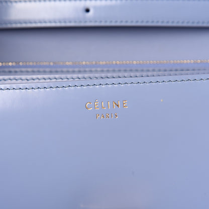 Celine Spazzolato Calfskin Medium Classic Box Flap Bag Porcelain 6 of 12