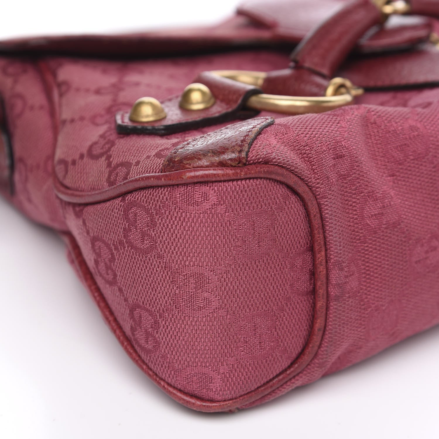Gucci Monogram Horsebit Chain Flap Bag Fuchsia 7 of 11