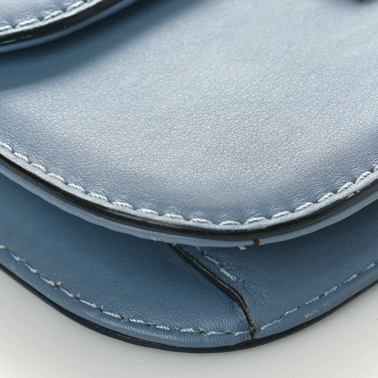 Valentino Garavani Vitello Small Glam Lock Rockstud Flap Gray 8 of 9