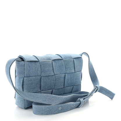 Bottega Veneta Denim Maxi Intrecciato Cassette Crossbody Bag Washed Indigo 3 of 9