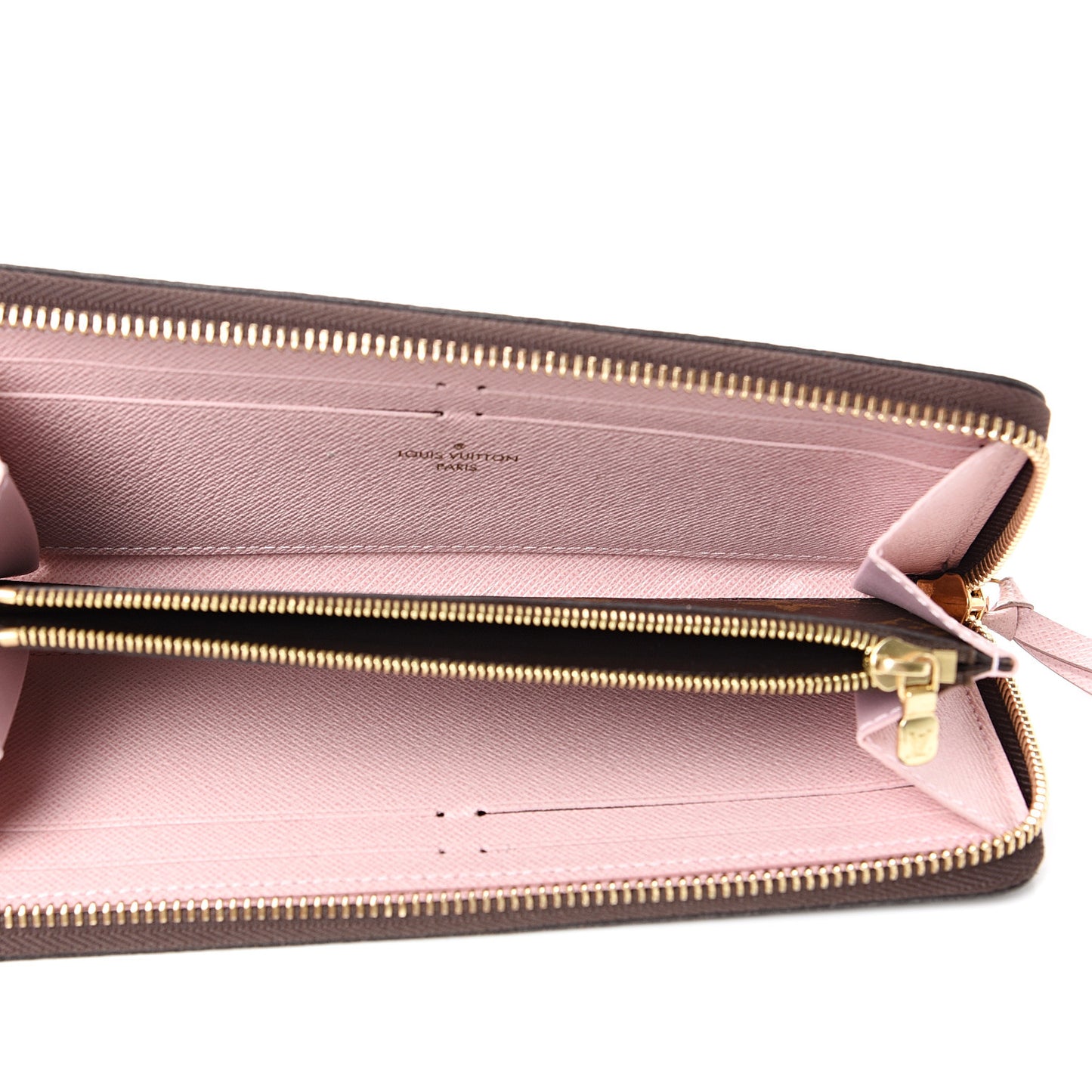 Monogram Clemence Wallet Rose Ballerine