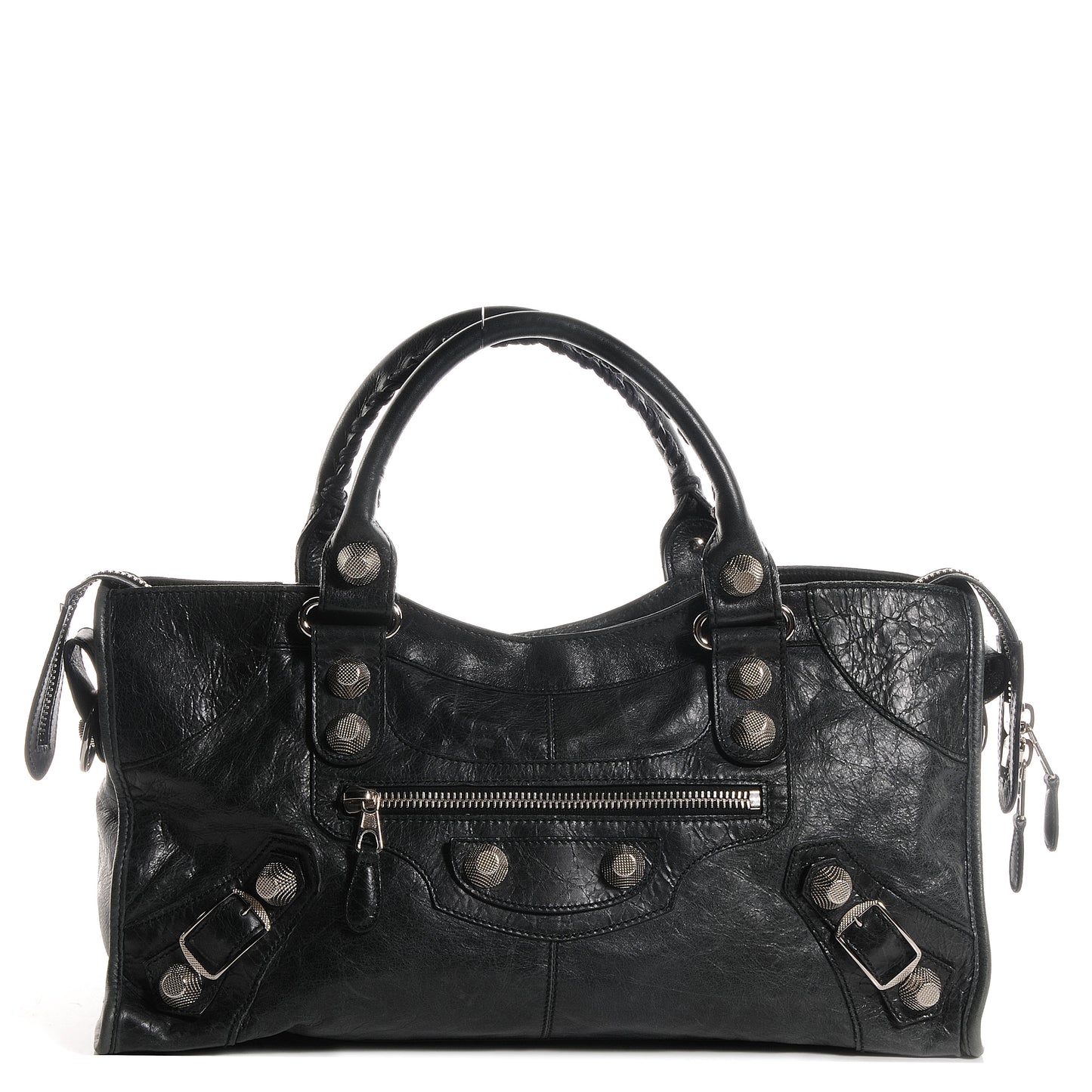 Agneau Giant 21 Silver Hardware Part Time Black