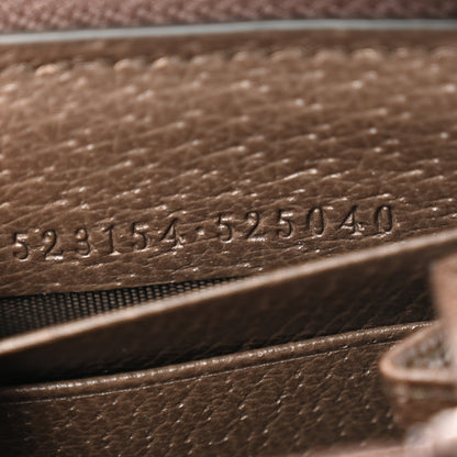 Gucci GG Supreme Monogram Web Ophidia Zip Around Wallet Brown 8 of 9
