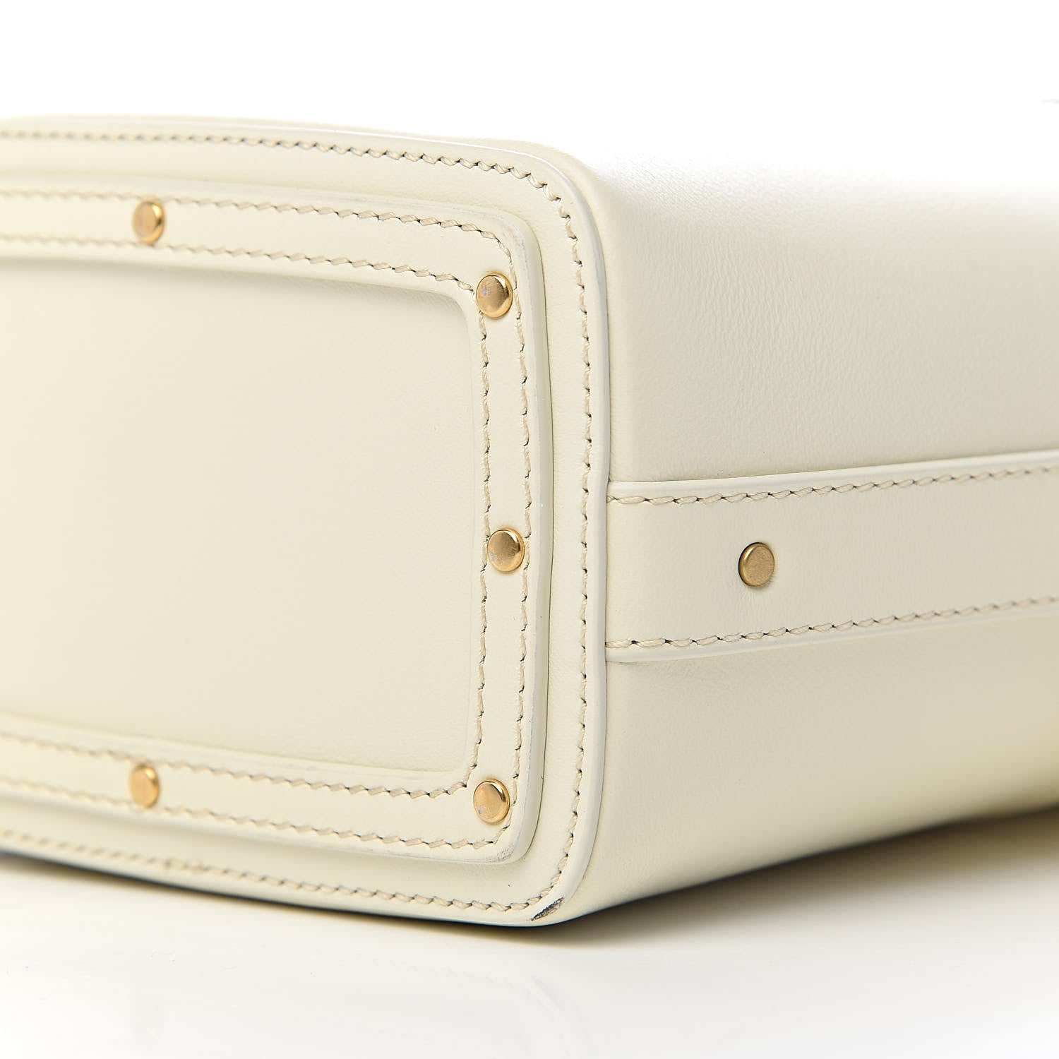 Chloe Smooth Calfskin Mini Roy Bucket Bag Natural White 9 of 10